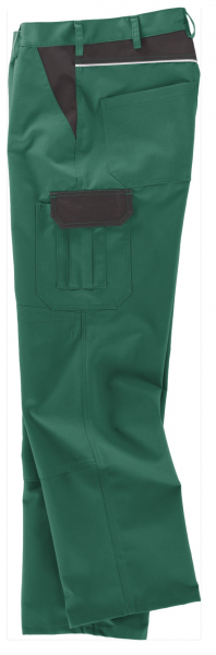 BEB-Workwear, Arbeitshose, Herren-Berufs-Bund-Hose, Classic, grün / schwarz