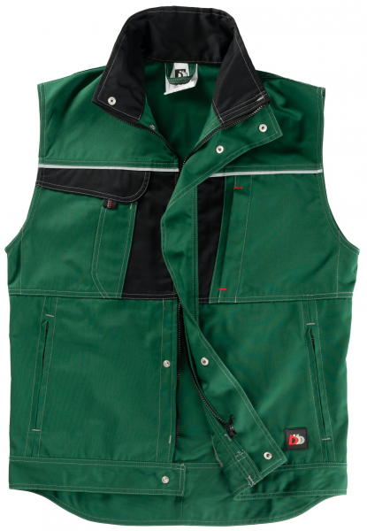 ELYSEE-Workwear, Weste Inflame, 245 g/m², flaschengrün/schwarz