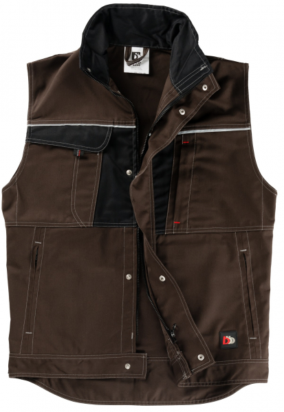 ELYSEE-Workwear, Weste Inflame, 245 g/m², braun/schwarz
