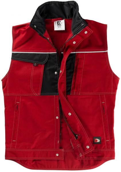 ELYSEE-Workwear, Weste Inflame, 245 g/m², fire engine red/schwarz