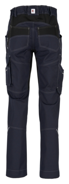 BEB-Workwear, Arbeitshose, Herren-Bundhose, Flex, Fairtrade, blue shadow/schwarz