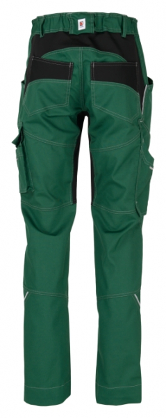 BEB-Workwear, Arbeitshose, Herren-Bundhose, Flex, Fairtrade, grün/schwarz
