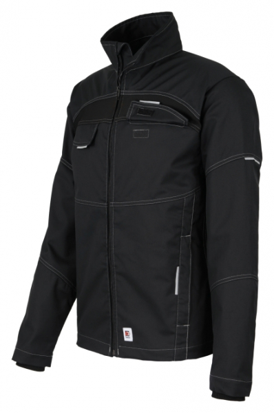 BEB-Workwear, Herren-Bundjacke, Flex, Fairtrade, schwarz