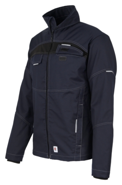 BEB-Workwear, Herren-Bundjacke, Flex, Fairtrade, blue shadow/schwarz