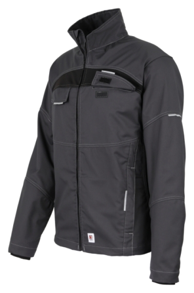 BEB-Workwear, Herren-Bundjacke, Flex, Fairtrade, charcoal/schwarz