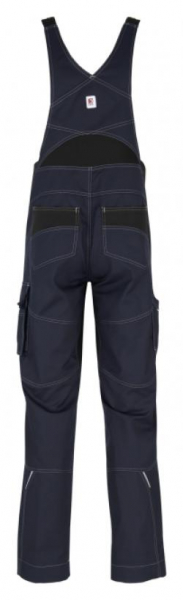 BEB-Workwear, Herren-Latzhose, Flex, Fairtrade, blue shadow/schwarz