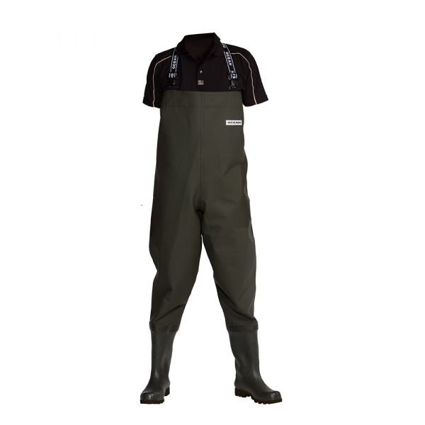 OCEAN-Original-Wathose S5, 500g/m², dunkeloliv