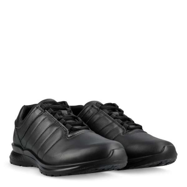SIKA-2-BE LEATHER WORK SHOE NON SAFETY, schwarz