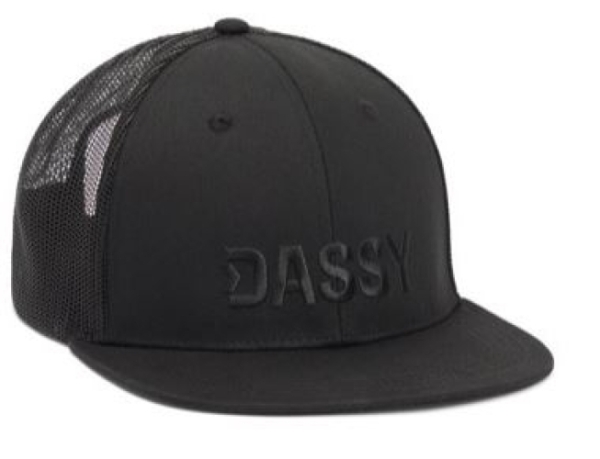 DASSY® Hebe Flat brim Kappe, schwarz