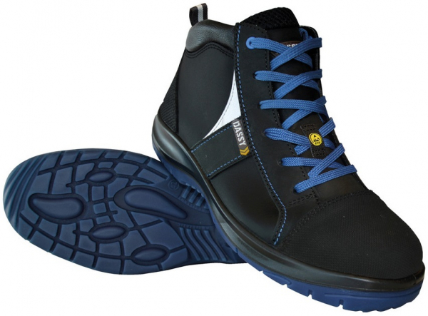 DASSY-Footwear, S3-Arbeits-Berufs-Sicherheits-Schuhe, Schnürstiefel, SPARTA, schwarz