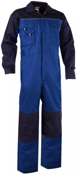 DASSY-Workwear, Overall CANNES, Arbeits-Berufs-Overall, kornblau/dunkelblau