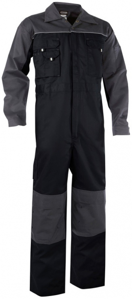 DASSY-Workwear, Overall CANNES, Arbeits-Berufs-Overall, schwarz/grau