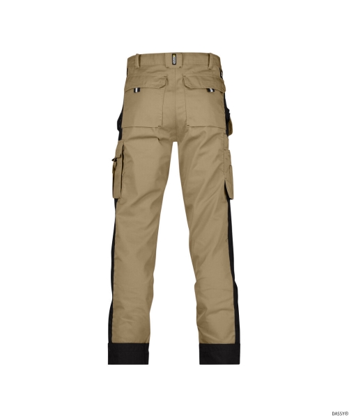 DASSY-Workwear, Bundhose SEATTLE, khaki/schwarz