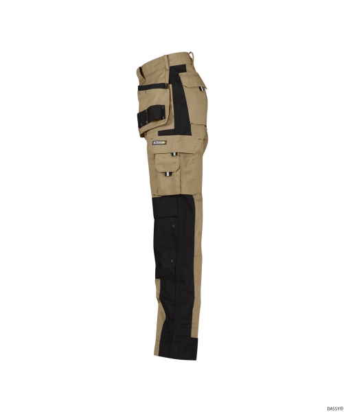 DASSY-Workwear, Bundhose SEATTLE, khaki/schwarz