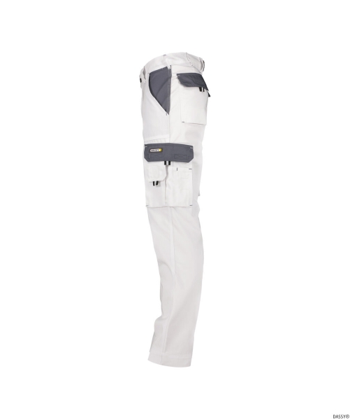 DASSY-Workwear, Bundhose NASHVILLE, , weiß/grau