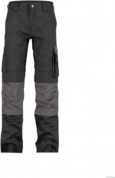 DASSY-Damen-Bundhose BOSTON, schwarz/zementgrau