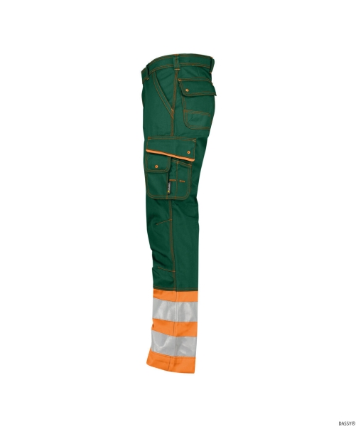 DASSY-Warnschutz, Bundhose PHOENIX , orange/grün