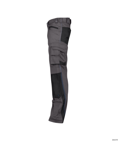 DASSY-Workwear, Bundhose NOVA, grau/schwarz