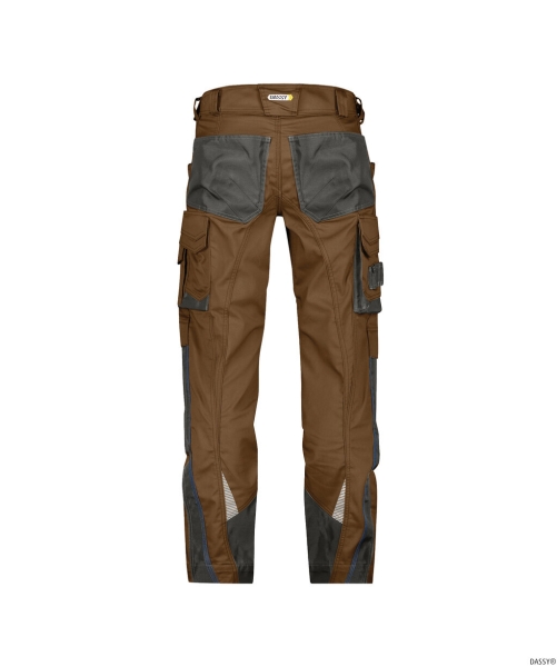 DASSY-Workwear, Bundhose NOVA, braun/grau