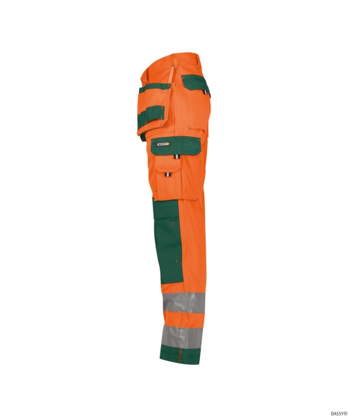 DASSY-Warnschutz, Bundhose, GLASGOW, orange/grün