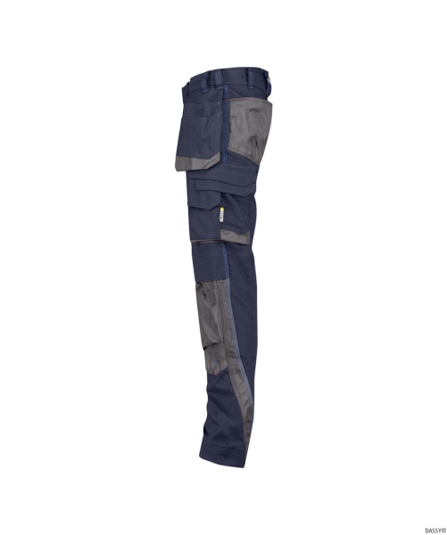 DASSY-Workwear, Bundhose MAGNETIC, nachtblau/grau