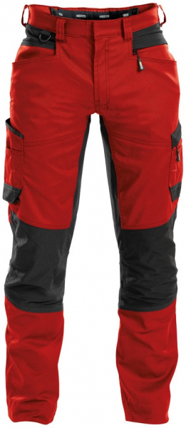 DASSY-Workwear, Bundhose HELIX, rot/schwarz
