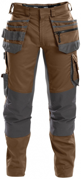 DASSY-Workwear, Bundhose FLUX, braun/grau