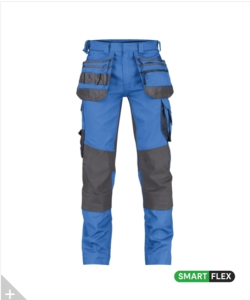 DASSY-Workwear, Bundhose FLUX, kornblau/grau