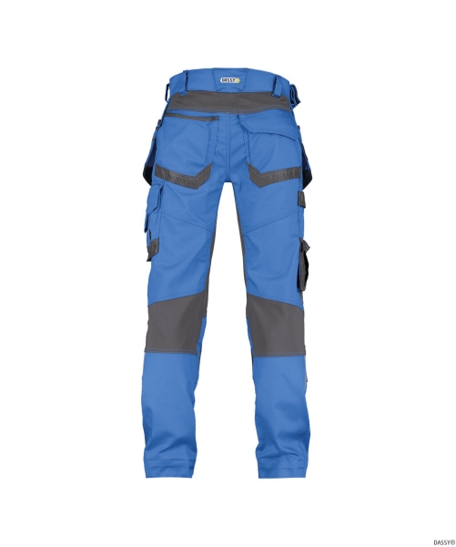 DASSY-Workwear, Bundhose FLUX, kornblau/grau