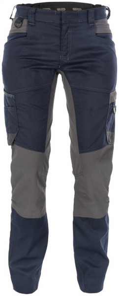 DASSY-Workwear, Damen-Bundhose mit Stretch HELIX, blau/grau