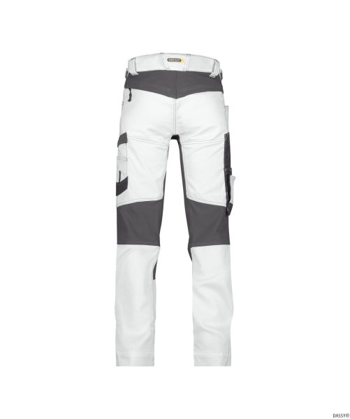 DASSY-Workwear, Malerhose mit Stretch HELIX PAINTERS, weiß/grau