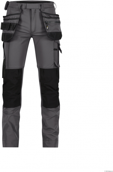 DASSY-Stretch-Arbeitshose MATRIX, anthrazitgrau/schwarz