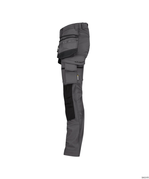 DASSY-Stretch-Arbeitshose MATRIX, anthrazitgrau/schwarz
