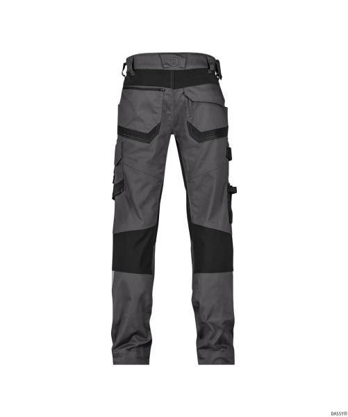 DASSY-Stretch-Arbeitshose mit Kniepolstertaschen DYNAX NEXT, 245 g/m², anthrazitgrau/schwarz
