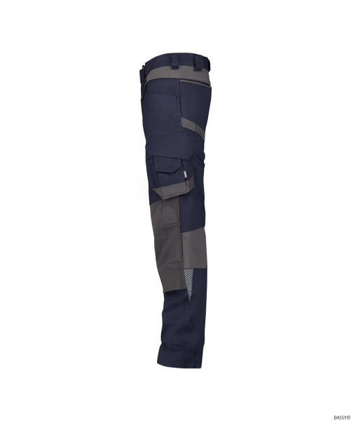 DASSY-Stretch-Arbeitshose mit Kniepolstertaschen DYNAX NEXT, 245 g/m², nachtblau/anthrazitgrau