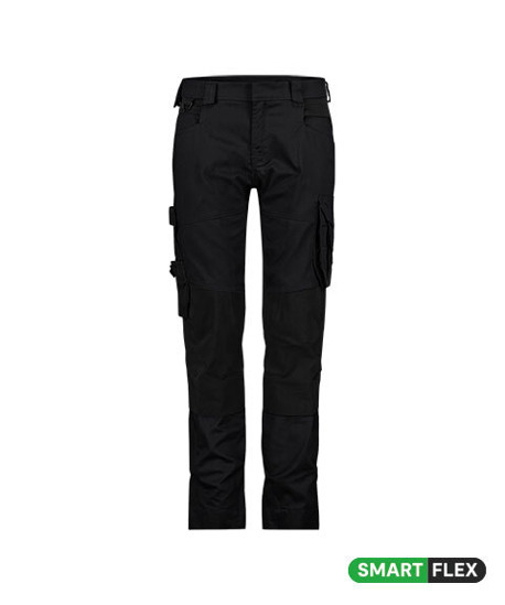 DASSY-Damen-Stretch-Arbeitshose mit Kniepolstertaschen DYNAX NEXT, 245 g/m², schwarz