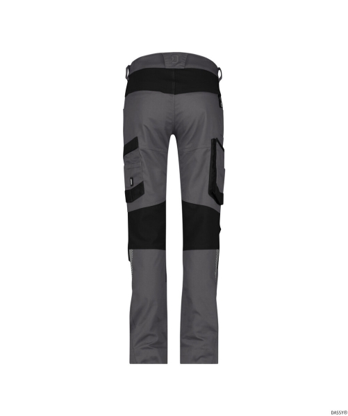 DASSY-Damen-Stretch-Arbeitshose HELIX NEXT, anthrazitgrau/schwarz