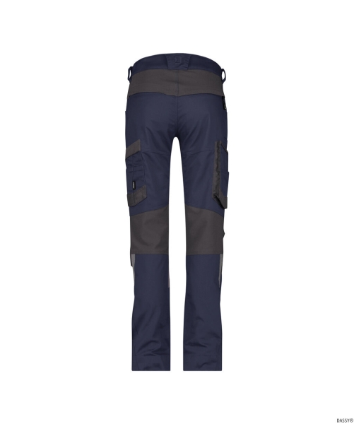 DASSY-Damen-Stretch-Arbeitshose HELIX NEXT, nachtblau/anthrazitgrau