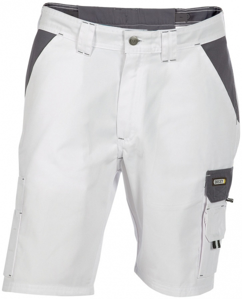 DASSY-Shorts ROMA, , weiß/grau