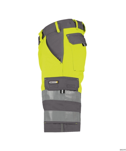 DASSY-Warnschutz, Shorts VENNA , gelb/grau
