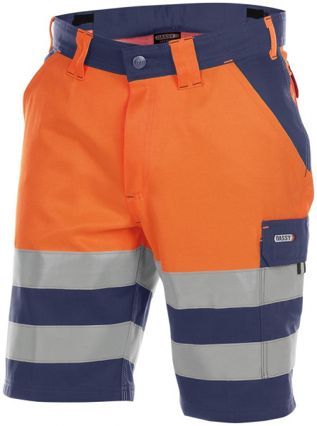 DASSY-Warnschutz, Shorts VENNA , orange/dunkelblau
