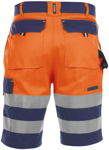 DASSY-Warnschutz, Shorts VENNA , orange/dunkelblau