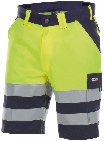 DASSY-Warnschutz, Shorts VENNA , gelb/dunkelblau