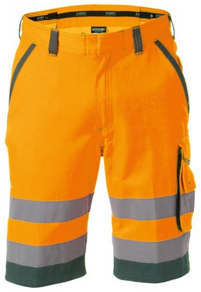 DASSY-Warnschutz, Shorts LUCCA orange/grün