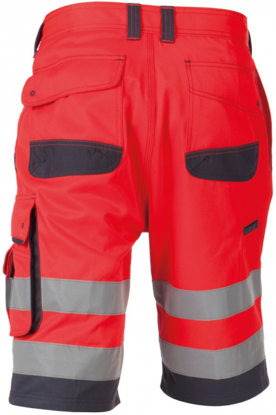 DASSY-Warnschutz, Shorts LUCCA rot/grau