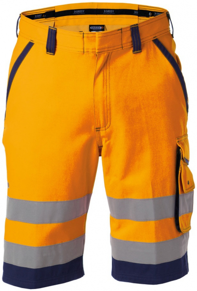 DASSY-Warnschutz, Shorts LUCCA orange/dunkelblau
