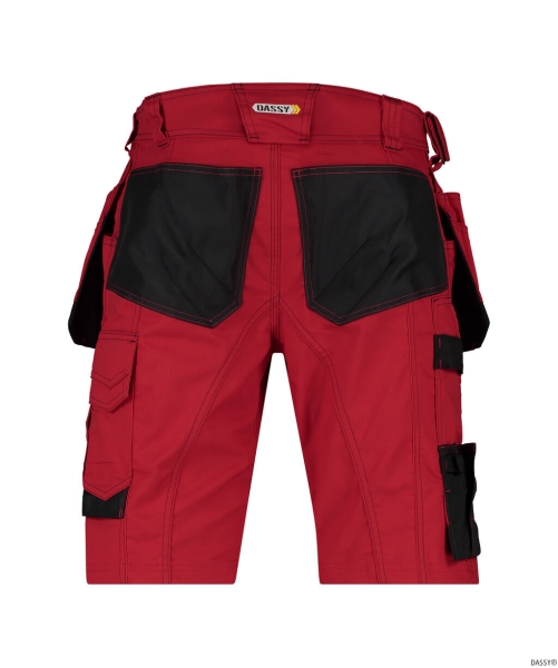 DASSY-Shorts BIONIC, rot/schwarz