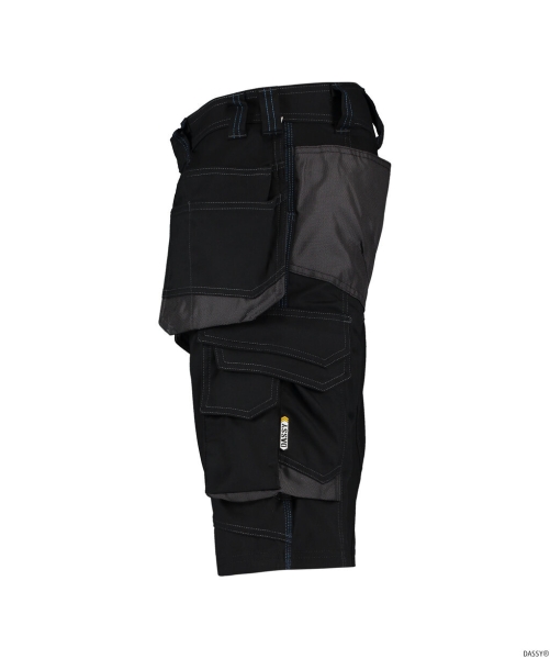 DASSY-Shorts BIONIC, schwarz/grau