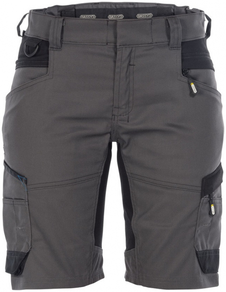 DASSY-Damen-Short mit StretchAXIS, grau/schwarz