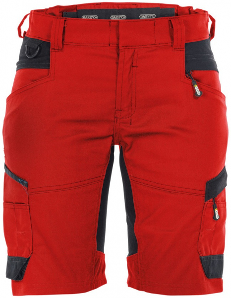 DASSY-Damen-Short mit StretchAXIS, rot/schwarz